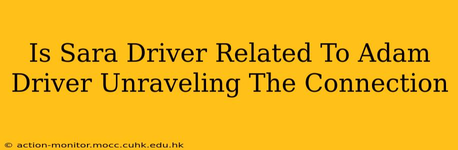 Is Sara Driver Related To Adam Driver Unraveling The Connection