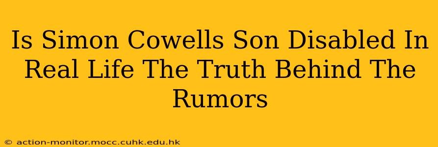 Is Simon Cowells Son Disabled In Real Life The Truth Behind The Rumors