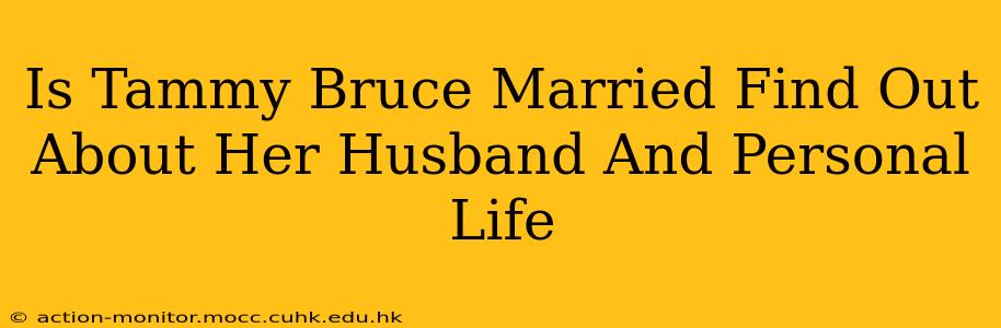 Is Tammy Bruce Married Find Out About Her Husband And Personal Life