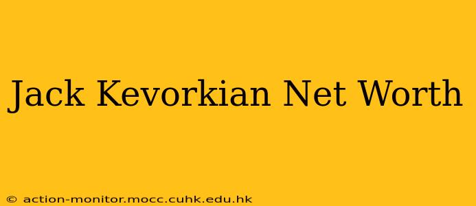 Jack Kevorkian Net Worth