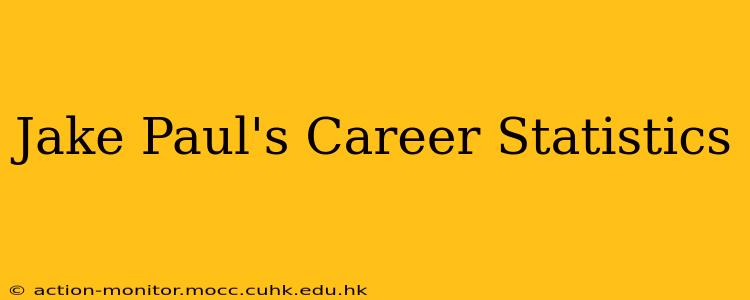 Jake Paul's Career Statistics