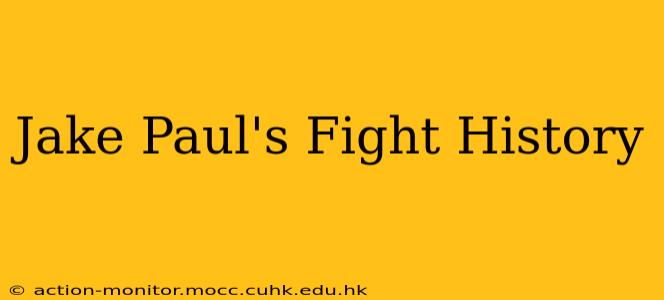 Jake Paul's Fight History