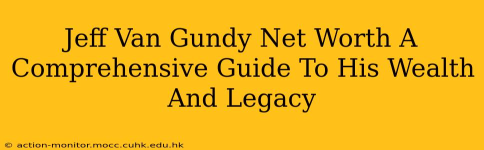 Jeff Van Gundy Net Worth A Comprehensive Guide To His Wealth And Legacy