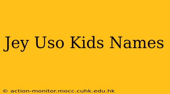 Jey Uso Kids Names