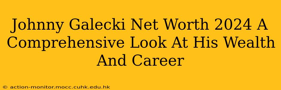 Johnny Galecki Net Worth 2024 A Comprehensive Look At His Wealth And Career