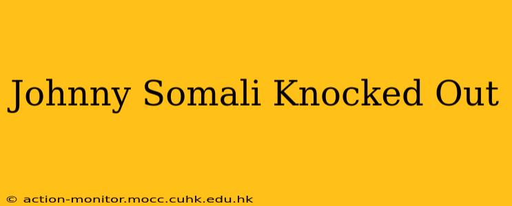 Johnny Somali Knocked Out
