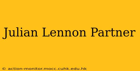 Julian Lennon Partner