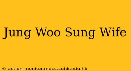Jung Woo Sung Wife