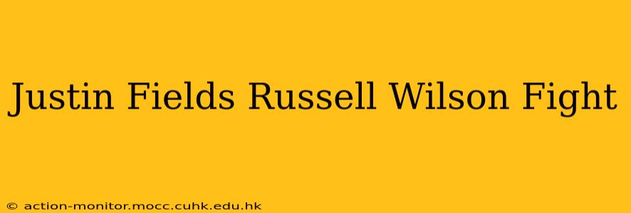 Justin Fields Russell Wilson Fight