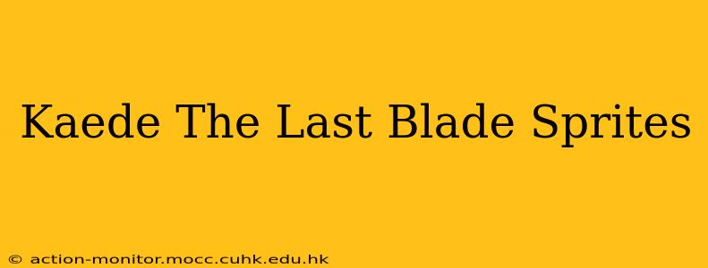 Kaede The Last Blade Sprites