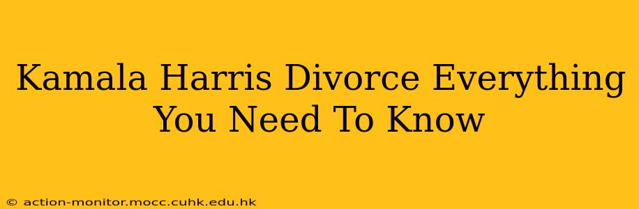 Kamala Harris Divorce Everything You Need To Know