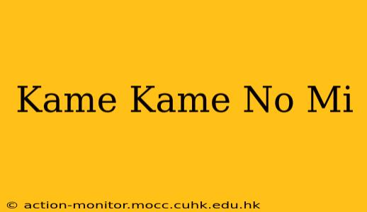 Kame Kame No Mi
