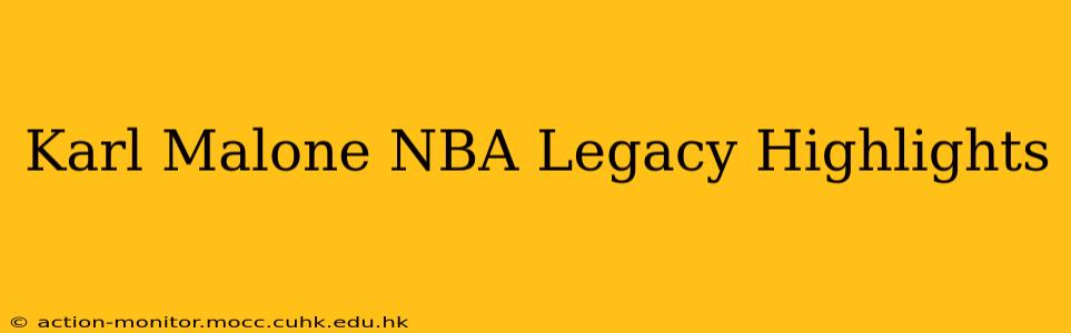 Karl Malone NBA Legacy Highlights