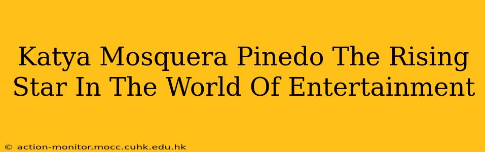 Katya Mosquera Pinedo The Rising Star In The World Of Entertainment