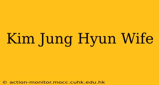 Kim Jung Hyun Wife