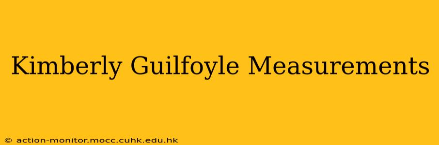 Kimberly Guilfoyle Measurements
