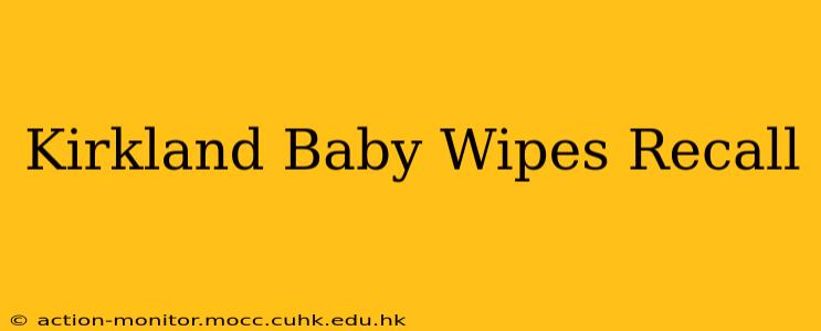 Kirkland Baby Wipes Recall