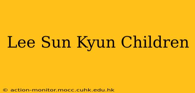 Lee Sun Kyun Children