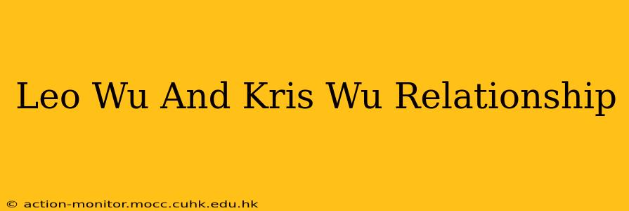 Leo Wu And Kris Wu Relationship