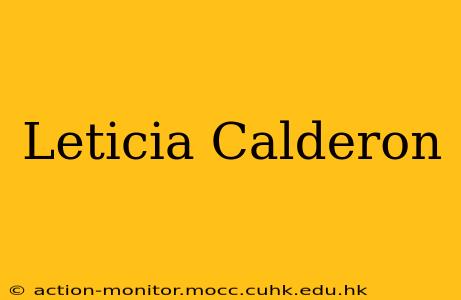 Leticia Calderon