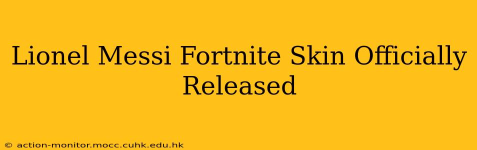 Lionel Messi Fortnite Skin Officially Released