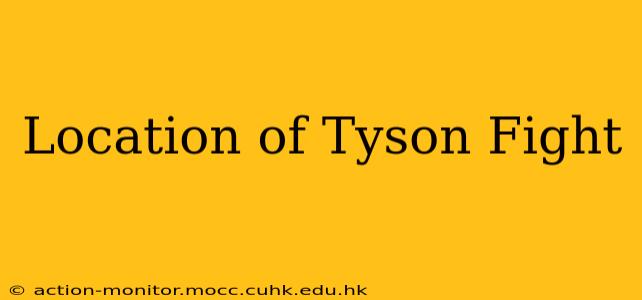 Location of Tyson Fight