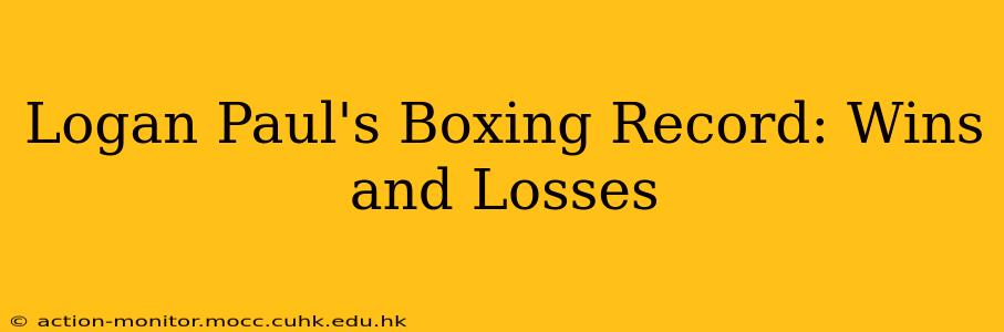 Logan Paul's Boxing Record: Wins and Losses