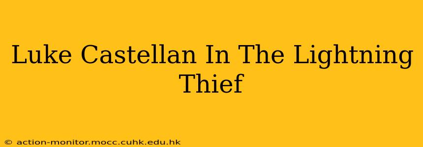 Luke Castellan In The Lightning Thief