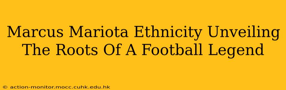 Marcus Mariota Ethnicity Unveiling The Roots Of A Football Legend
