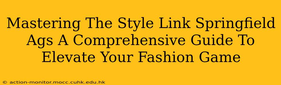 Mastering The Style Link Springfield Ags A Comprehensive Guide To Elevate Your Fashion Game