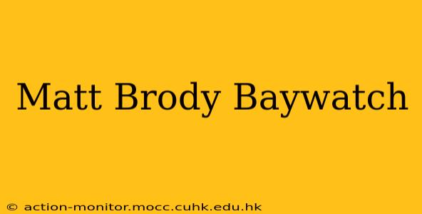 Matt Brody Baywatch