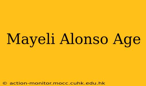 Mayeli Alonso Age