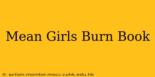 Mean Girls Burn Book