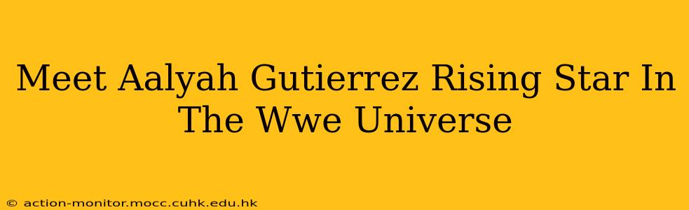 Meet Aalyah Gutierrez Rising Star In The Wwe Universe
