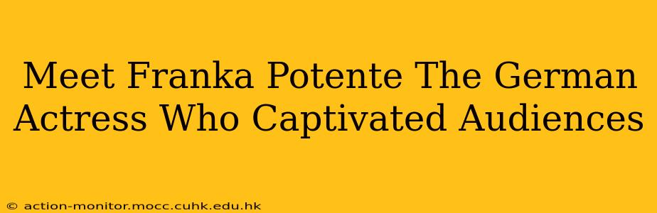 Meet Franka Potente The German Actress Who Captivated Audiences
