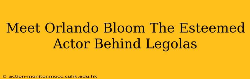 Meet Orlando Bloom The Esteemed Actor Behind Legolas