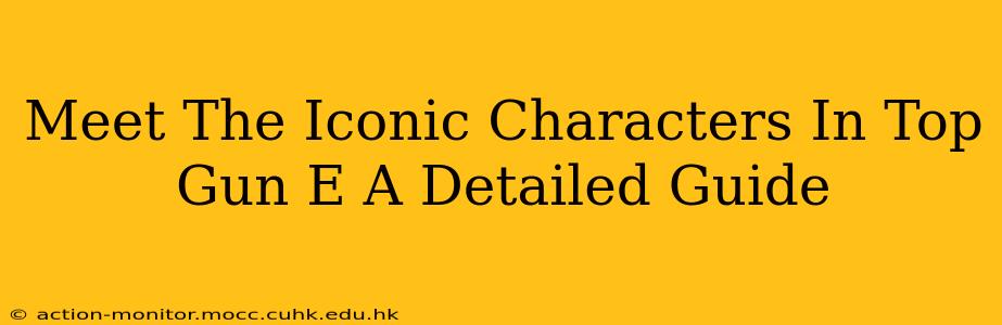 Meet The Iconic Characters In Top Gun E A Detailed Guide
