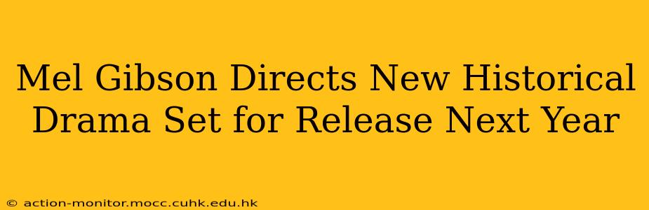 Mel Gibson Directs New Historical Drama Set for Release Next Year