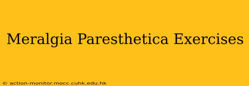 Meralgia Paresthetica Exercises