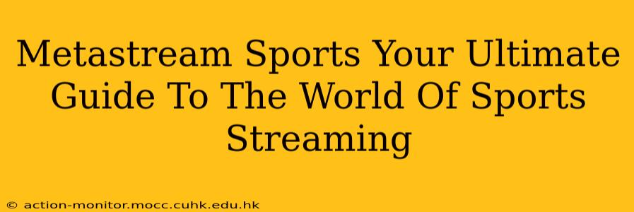 Metastream Sports Your Ultimate Guide To The World Of Sports Streaming