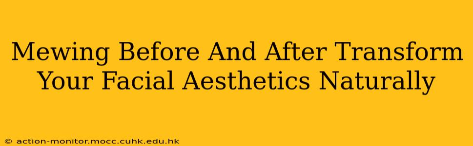Mewing Before And After Transform Your Facial Aesthetics Naturally
