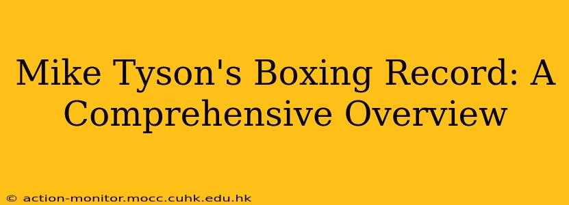 Mike Tyson's Boxing Record: A Comprehensive Overview