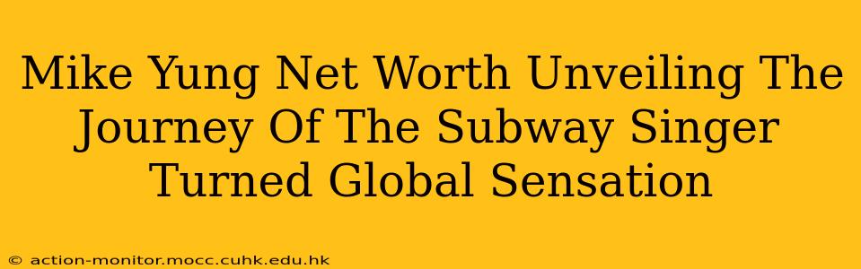 Mike Yung Net Worth Unveiling The Journey Of The Subway Singer Turned Global Sensation