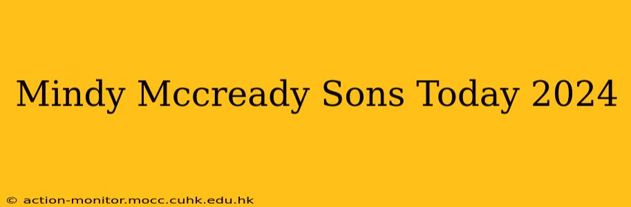 Mindy Mccready Sons Today 2024