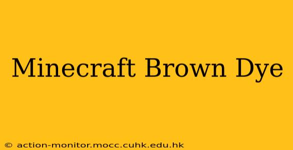 Minecraft Brown Dye