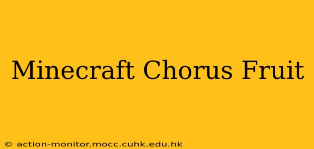 Minecraft Chorus Fruit