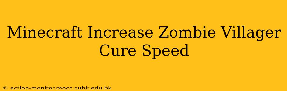 Minecraft Increase Zombie Villager Cure Speed