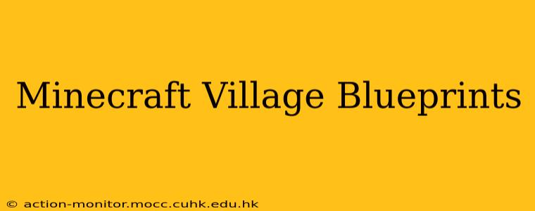 Minecraft Village Blueprints