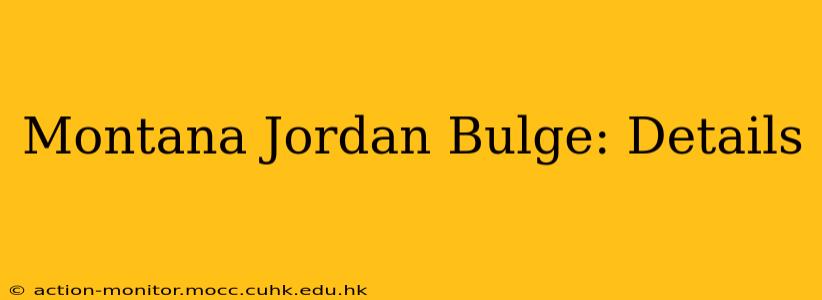 Montana Jordan Bulge: Details