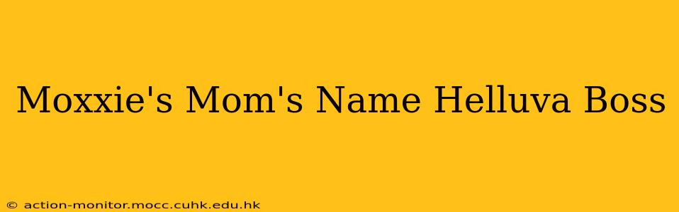 Moxxie's Mom's Name Helluva Boss